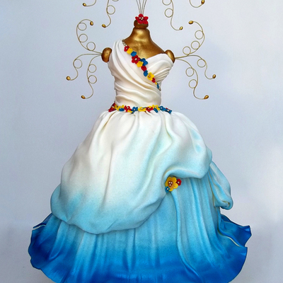 Sketch to Cake: Gonzuela Bastarache's Ombre Cakes on Cake Central