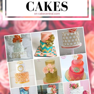 Top Coral & Pink Wedding Cakes on Cake Central