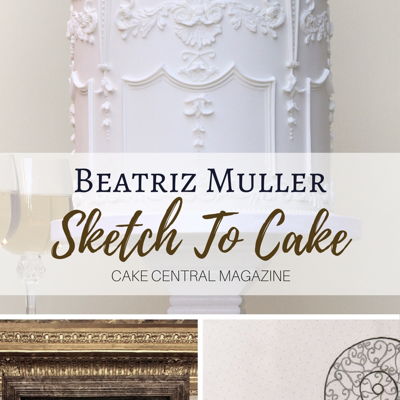 Sketch to Cake: Beatriz Muller’s Bust of Louis XIV Bernini Inspired Wedding Cake on Cake Central