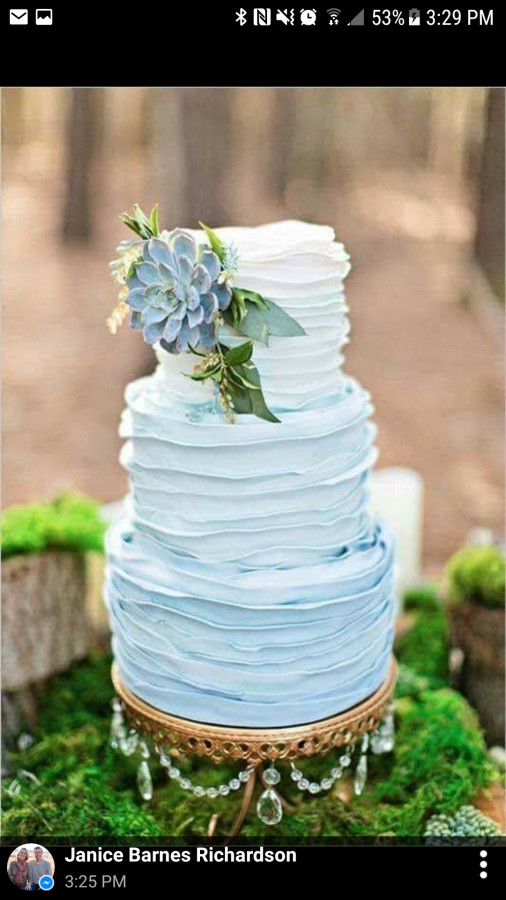 Ombré Wedding Cake