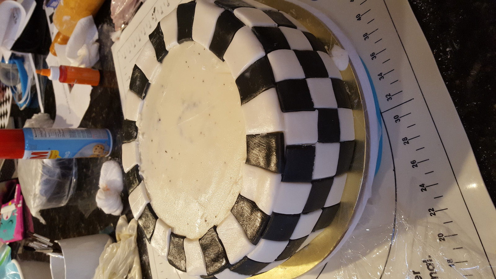 Stacked Cakes Bowing Outwards - Continued