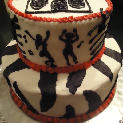 Black, White And Red 18Th Birthday Cake Black, White And Red 18Th Birthday Cake