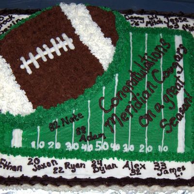 Football Party End Of Season Cake Football Party End Of Season Cake