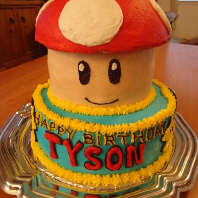 Super Marios Birthday Cake Super Marios Birthday Cake