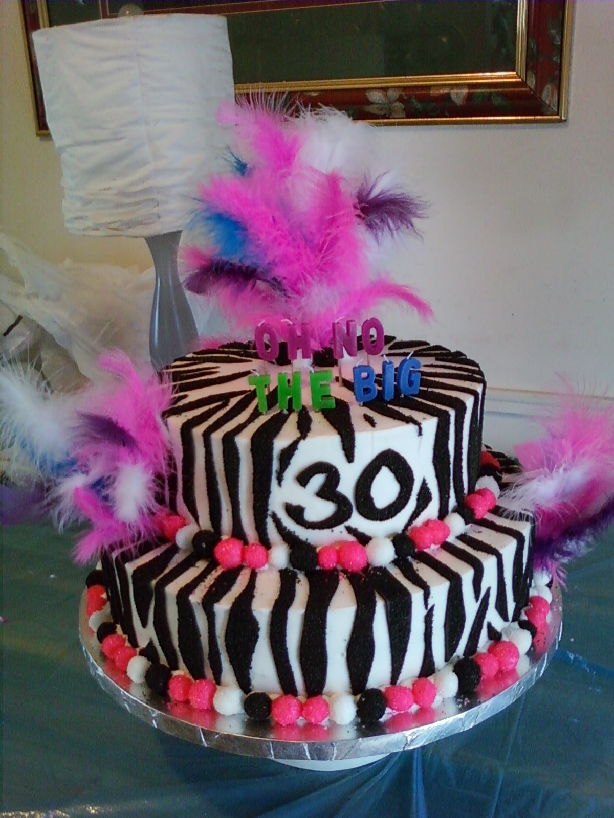 Zebra 30Th Birthday Cake Zebra 30Th Birthday Cake