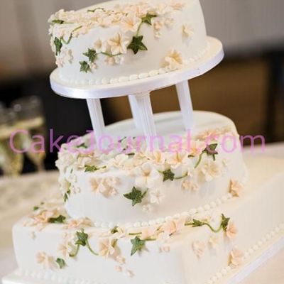 White Romantic Wedding Cake White Romantic Wedding Cake