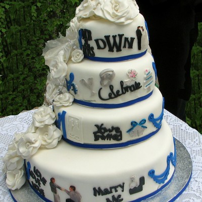 From Proposal To Marriage Wedding Cake From Proposal To Marriage Wedding Cake