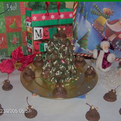 Cake Ball Christmas Tree And Chocolate Mice on Cake Central