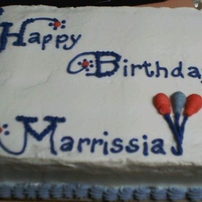 Birthday Cake With Balloons Birthday Cake With Balloons