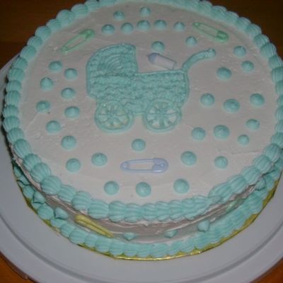 Simple Baby Show Cake Simple Baby Show Cake