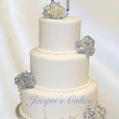 Hydrangea Wedding Cake Hydrangea Wedding Cake