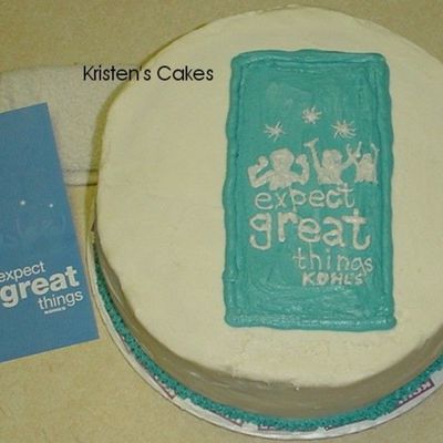 Kohl's Expect Great Things Logo- Just For Fun Cake Kohl's Expect Great Things Logo- Just For Fun Cake
