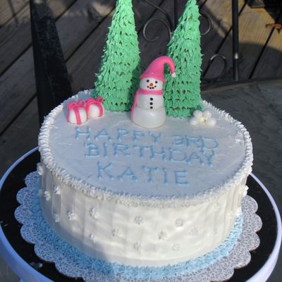 Snowman Birthday Cake Snowman Birthday Cake