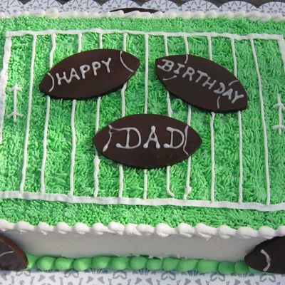 Football Birthday Cake Football Birthday Cake
