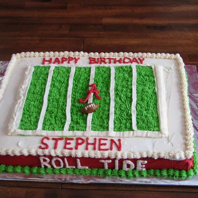 University Of Alabama Football Birthday Cake University Of Alabama Football Birthday Cake
