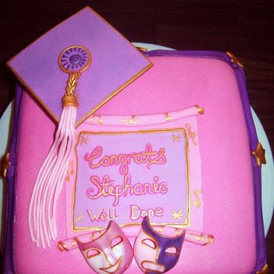 Drama Graduation Cake Drama Graduation Cake