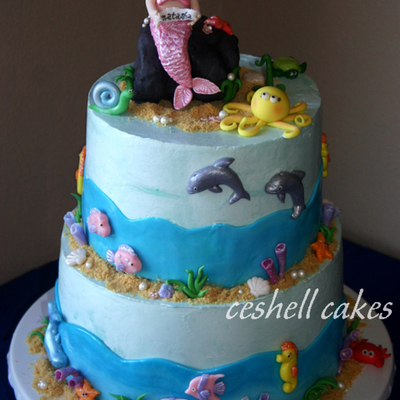 Mermaid Birthday Cake Mermaid Birthday Cake