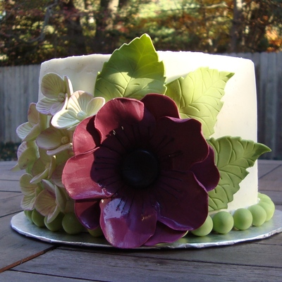 Anemone Hydrangea Birthday on Cake Central