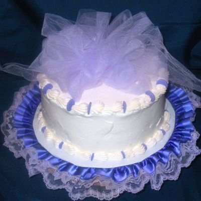 Lavendar Tulle Cake on Cake Central