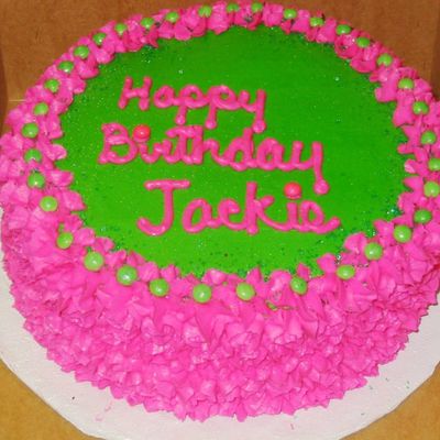 Pink & Green Cake on Cake Central