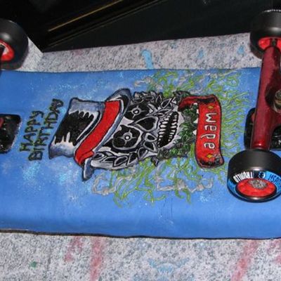 Skateboad Birthday Cake Skateboad Birthday Cake