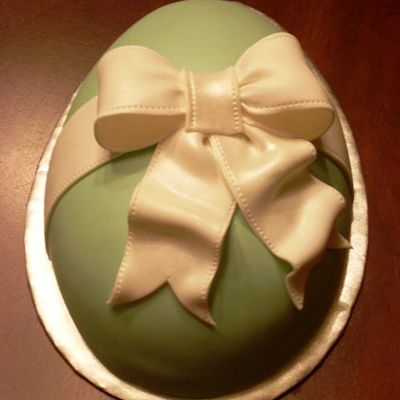 Sage Green Easter Egg on Cake Central