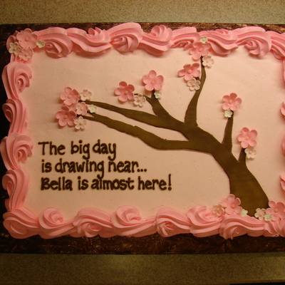 Cherry Blossom Baby Shower Cake Cherry Blossom Baby Shower Cake