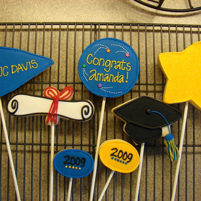 Graduation Cookies For Bouquet Graduation Cookies For Bouquet