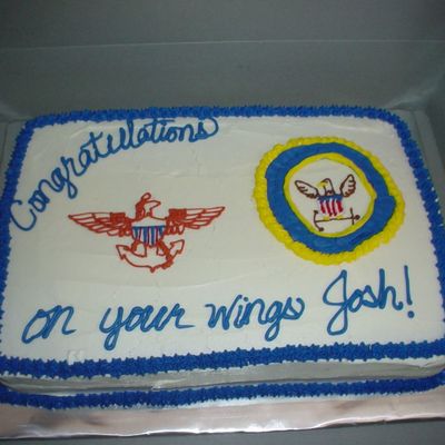 Navy Wings Cake Navy Wings Cake