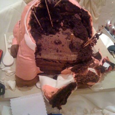 Giant Pig Cake Disaster on Cake Central