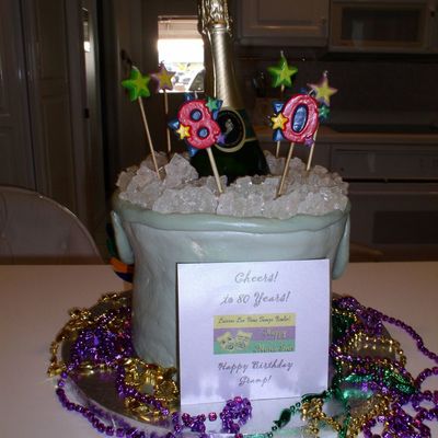 Champagne Ice Bucket Mardi Gras For Gramps 80Th! Champagne Ice Bucket Mardi Gras For Gramps 80Th!