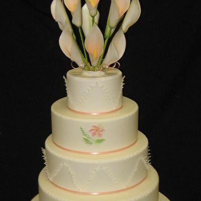 Calla Lily Wedding Cake Calla Lily Wedding Cake