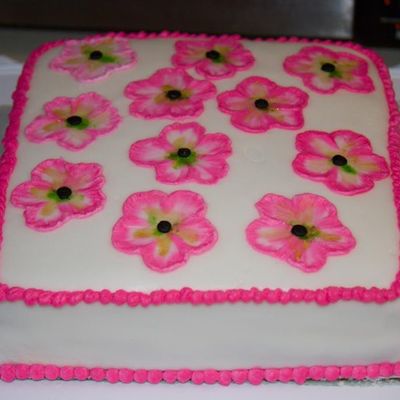 First Cake Using Homemade Fondant First Cake Using Homemade Fondant