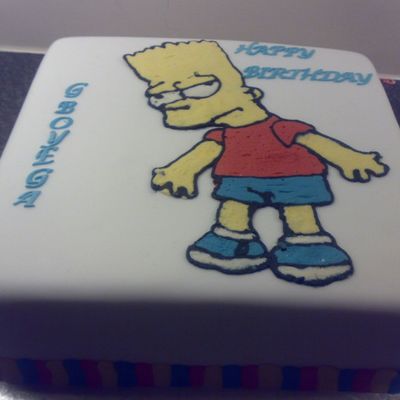 Bart Simpson Fbct Cake on Cake Central