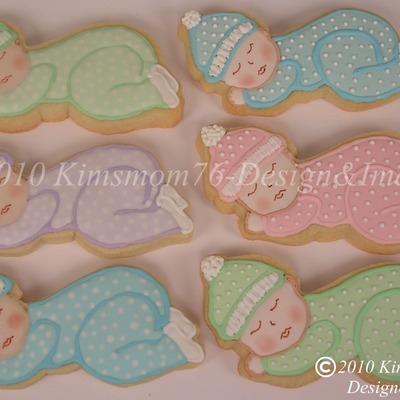 Sleeping Baby Cookies Sleeping Baby Cookies
