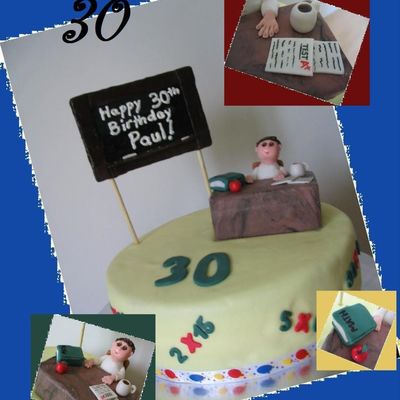 30Th Birthday Cake For A Teacher 30Th Birthday Cake For A Teacher