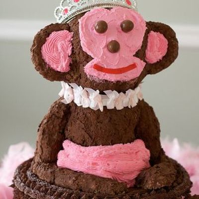 Pink Chocolate Buttercream Monkey Girl For Baby Shower Pink Chocolate Buttercream Monkey Girl For Baby Shower