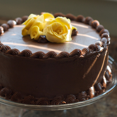 A Beautiful Chocolate/chocolate With Heath Bar Cake A Beautiful Chocolate/chocolate With Heath Bar Cake
