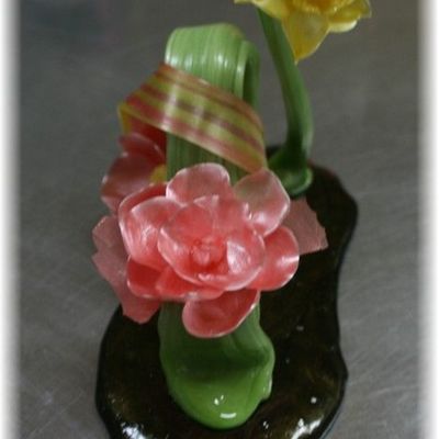 Pulled Sugar Flowers on Cake Central