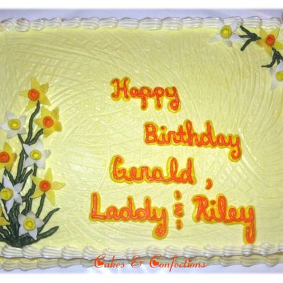 Spring Is Here Daffadil Sheet Cake Spring Is Here Daffadil Sheet Cake