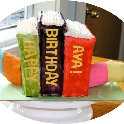 3D Bookworm Cake 3D Bookworm Cake