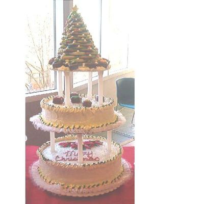 Three Tier Christmas Cake on Cake Central