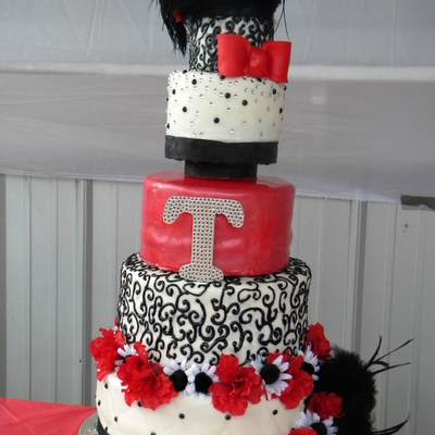 My Brother's Vegtas Style Weding Cake on Cake Central
