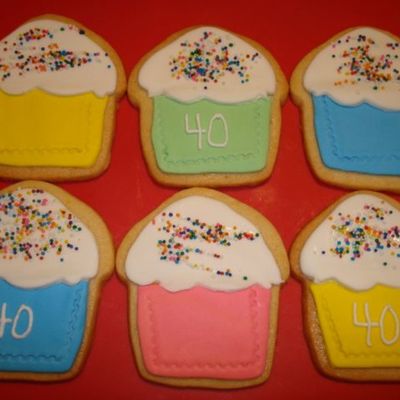 Cupcake Shape Birthday Cookies Cupcake Shape Birthday Cookies