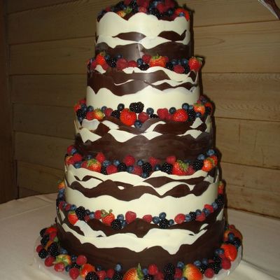 Chocolate Wrap Wedding Cake Chocolate Wrap Wedding Cake