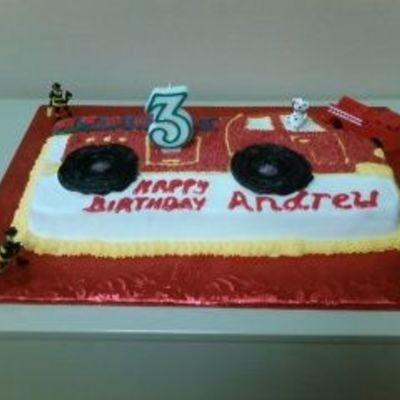 Firetruck Birthday Cake Firetruck Birthday Cake