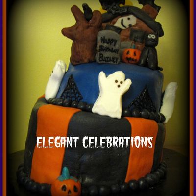 Halloween Topsy Turvy Birthday Cake Halloween Topsy Turvy Birthday Cake