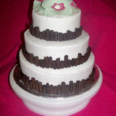 Cigarello Wedding Cake on Cake Central