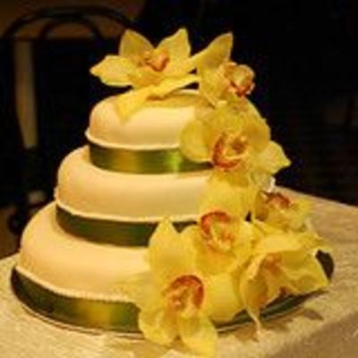 Wedding Cake With Orchids on Cake Central