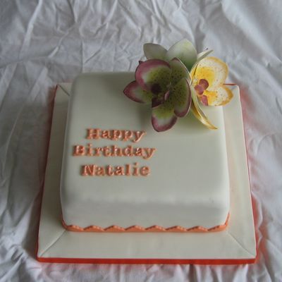 Another Orchid Cake. on Cake Central